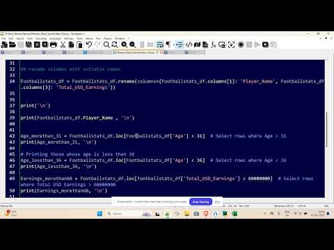 #Programming Zone Part 9 || Python Pandas Fundamentals II || Operations on CSV files from Disk