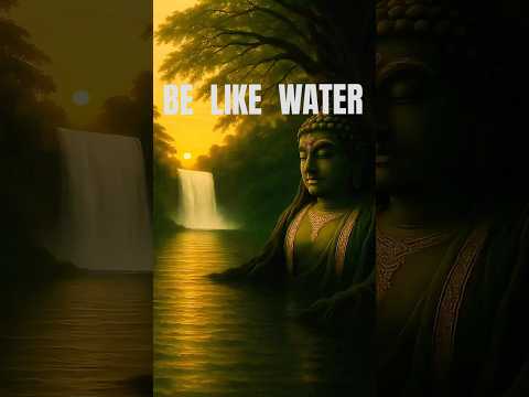 Be Like Water—Adapt | Cleanse | Endure | Zen Wisdom | Peaceful Nature | Waterfall Meditation #shorts