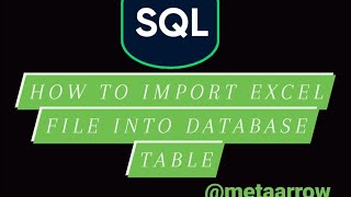 Import an Excel(csv) file in sql table || import Excel(csv)