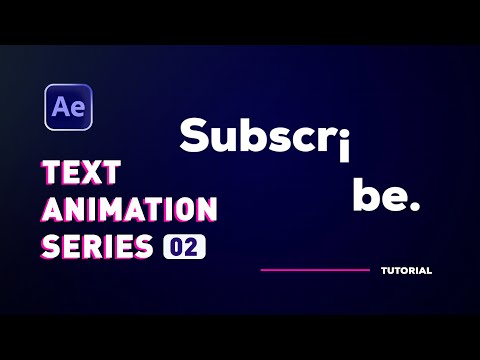 Text Animation 02 After Effects Tutorials for Beginners
