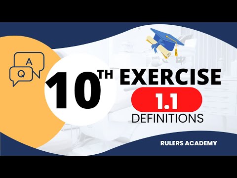 Exercise 1.1[Definitions] - Class 10 Math - Part 1 | RULERS ACADEMY