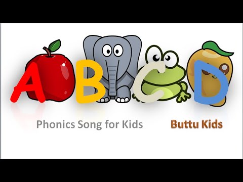Phonic song II ADCB for kids II Nursery rhymes II Buttu Kids
