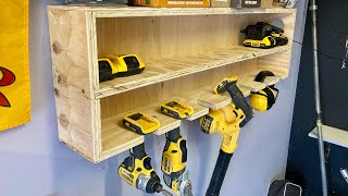 Tool storage rack - simple, cheap and effective! 