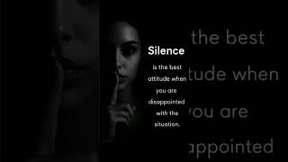 🤫 Silence Is the Best Attitude | Motivational Video