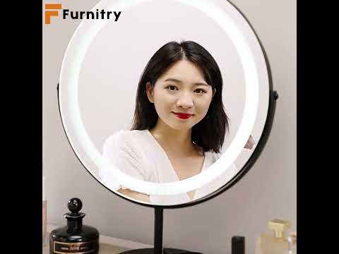 Modern makeup vanity set with mirror