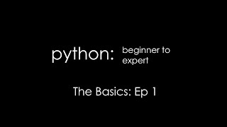 Python Tutorial Series - Basics 1: Variables (inc. on a low level) and If Statements