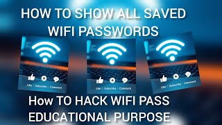 How to See Saved WiFi Password on PC 🔐 | WiFi Password Show | Educational Tech Trick 2025 #wifihack