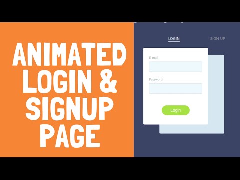 How to Create Animated Login and Signup page using HTML CSS and JavaScript |Code Breakers