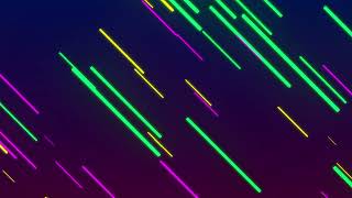4K Neon Multicolored Lines Animation Background Video - Vj Loops - Motion Graphics #background