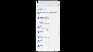 Android Battery Optimization Settings