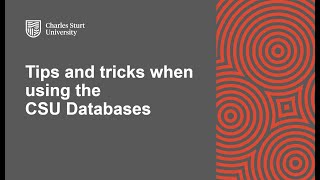Database tips and tricks