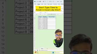 Don't Type Deadlines in Excel‼️Instead Use Amazing Trick #exceltips #exceltricks #excel #shorts