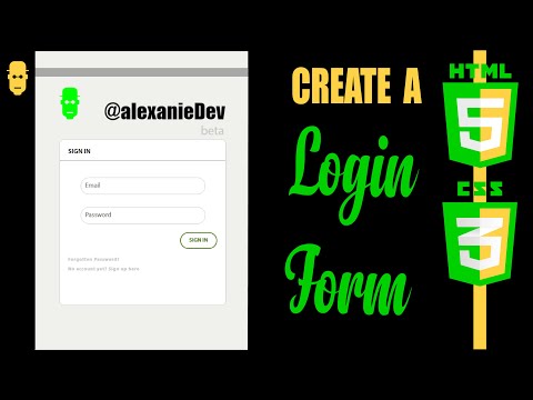 How to Create a Login Form with HTML5 and CSS3