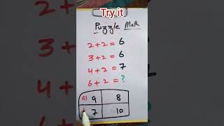 Puzzle | Try it #mathlogic #aptitude #viral #awasome #mathmind
