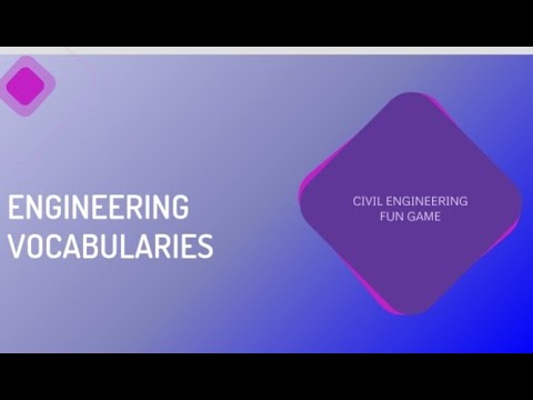 Find the vocabulary | Civil Engineer | Fun Game