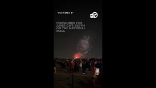 Fireworks light up DC sky as America250 celebrations get underway