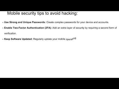 Mobile safety tips to avoids hacking. Best tips for improve the security of your mobile and data.
