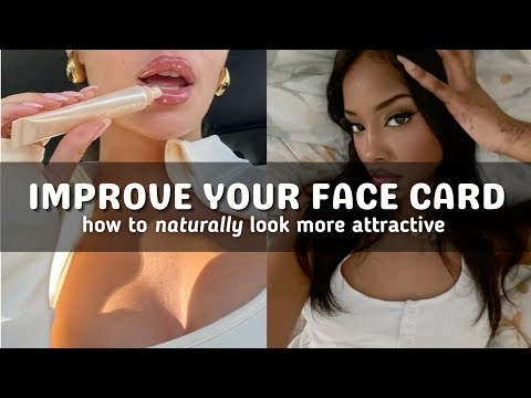 how to IMPROVE your FACE CARD (naturally) ☁️🪻facial attractiveness & aesthetics