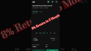 Quant Mid Cap Fund Sip Lumpsum Review🥳 |🤑49℅ Return in 1 Year Holding MF SIP Lumpsum Investment😱