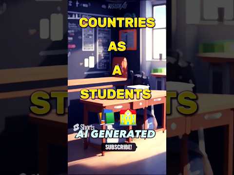 Every Country As a Student 🤩💥 Ai generated 🔥 #ai #leonardoai #shorts #students