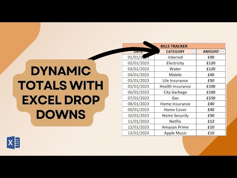 Dynamic Subtotal With Excel Drop Downs
