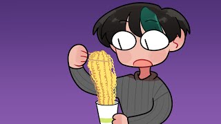 san does the one bite challenge