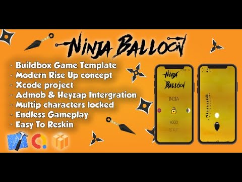 Ninja Balloon - Buildbox Game Template