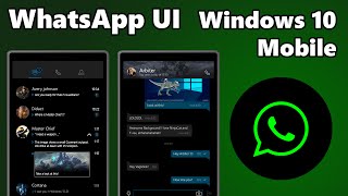 WhatsApp UI for Windows 10 Mobile 📲 | Windows 10 Concept