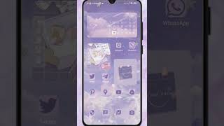 Aesthetic Android Homescreen | Sweet Purple Theme