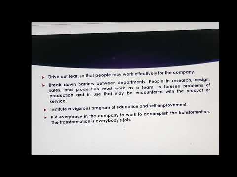 Concepts, Principles, Philosophies and Policies of Total Quality Management