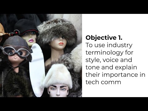 Style, Tone & Voice in Technical Writing (TECM 5190: Course and Instructor Intro)