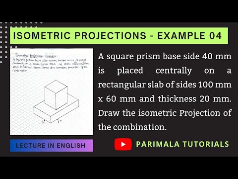 ISO Metric Projections in Engineering Drawing_ Manual Drawing_ Example 04