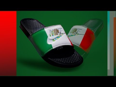 CUSTOM NIKE SLIDES: MEXICO EDITION