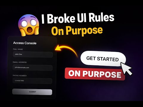 I Broke UI Rules On Purpose 😈