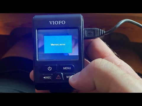 How to reformat micro SD memory card in VIOFO Dashcam & fix memory error