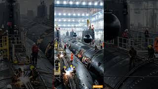 Witness the intense work behind building naval #shorts #militarytech #shipbuilding #trending #fyp