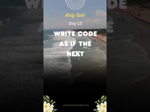 Daily quotes for software developer - Day 13 #codingmotivation #softwaredeveloper