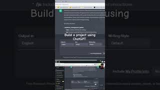 Build  a project using ChatGPT  |#javaprojectsourc #phpdevelopment #chatgpt #code