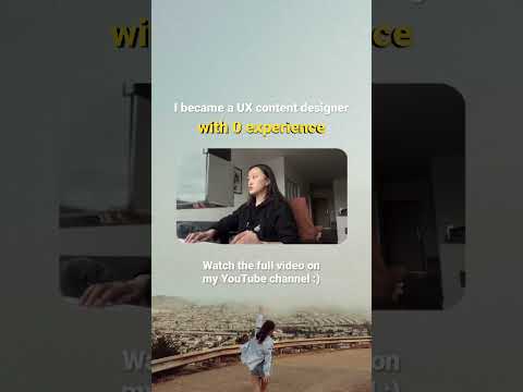How I became a #contentdesigner with 0 experience #uxdesign #uxwriting #careerjourney #contentdesign