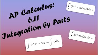 AP Calculus BC Lesson 6.11