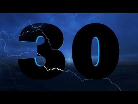 30 Second  Timer With Storm sounds, thunder and lightning Effect