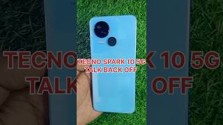 How To Off TalkBack From Tecno Spark 10 5G ⚡ How To Remove TalkBack From Tecno Mobile 🔥🔥 #shorts