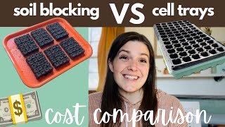 Soil blocking VS. cell trays / $$$ REAL cost comparison and considerations for seed starting