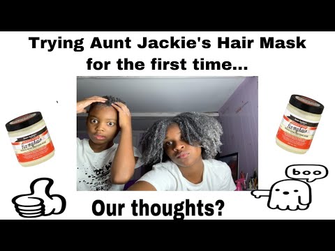 Trying Aunt Jackie’s Hair Mask with my little Brother+ My first time Review