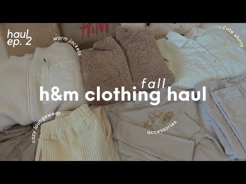 fall h&m haul ☕️🪵 | cozy autumn clothing, accessories, bags.