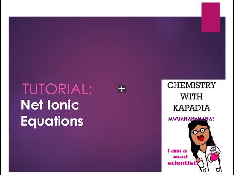 Net Ionic Equations Tutorial