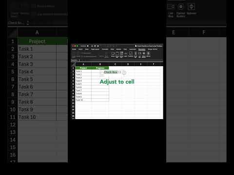 How to create a Checklist in Excel using Checkbox #excel #basicexcel #exceltips