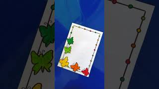 Butterfly border design for project/border design for project#shorts#youtubeshorts#trendingshorts