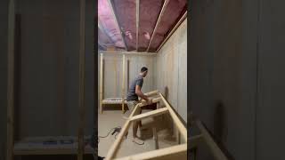 Diy storage shelves in TWO hours 💪 #shorts