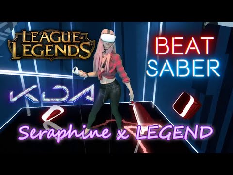 [Beat Saber Mixed Reality Cosplay] Seraphine dances to Legend!